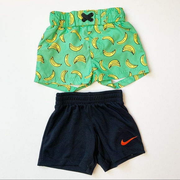 Set of Cat & Jack swim shorts and Nike shorts - Picture 1 of 7